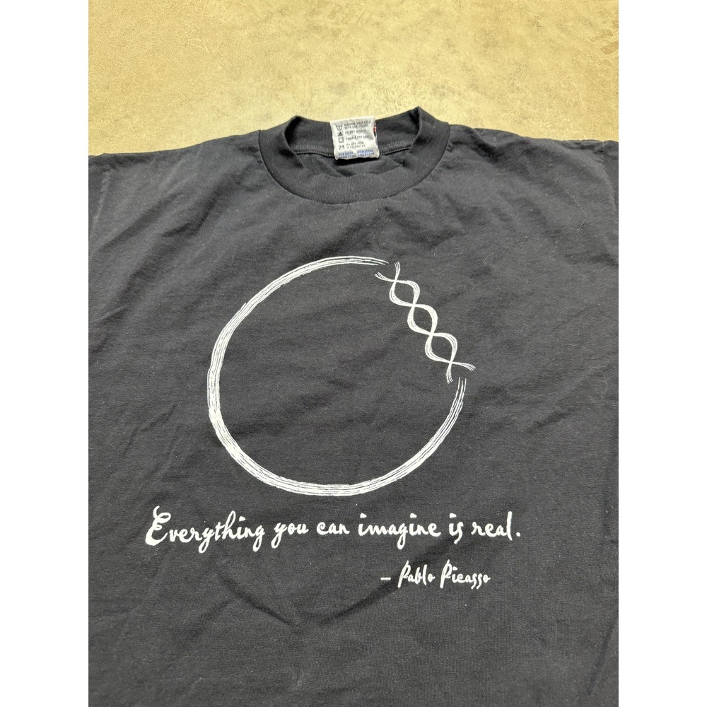 Vintage Pablo Picasso Integrated DNA Technologies Shirt Men Medium Black gBlocks - Picture 1 of 6